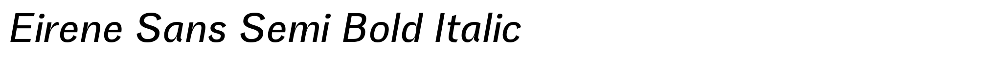 Eirene Sans Semi Bold Italic image